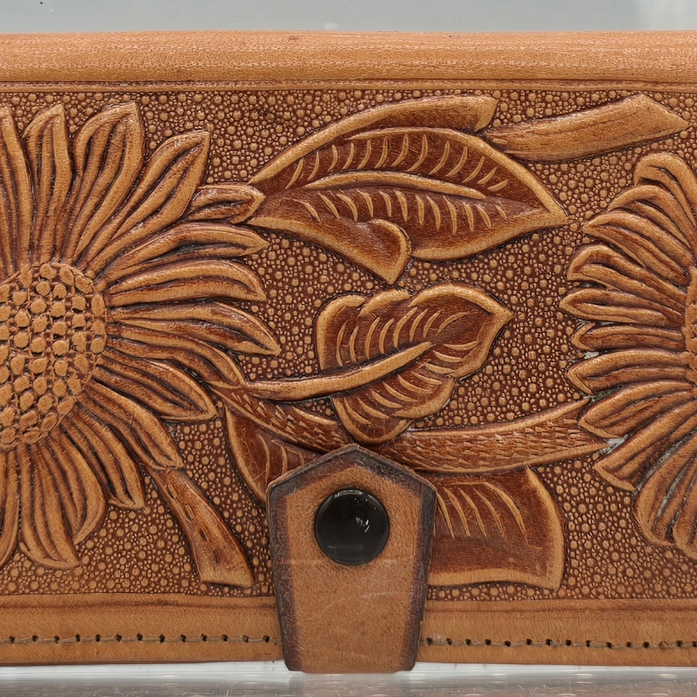 Hand Tooled Leather Purse